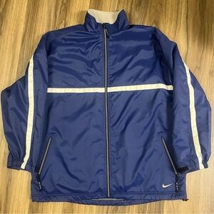 Vintage Nike Coat/Winter Jacket XXL Blue 90s/Y2K gray tag